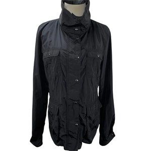 Designer MARTIN + OSA Black Zip Up Ski Jacket Activewear Coat Light Snowboard